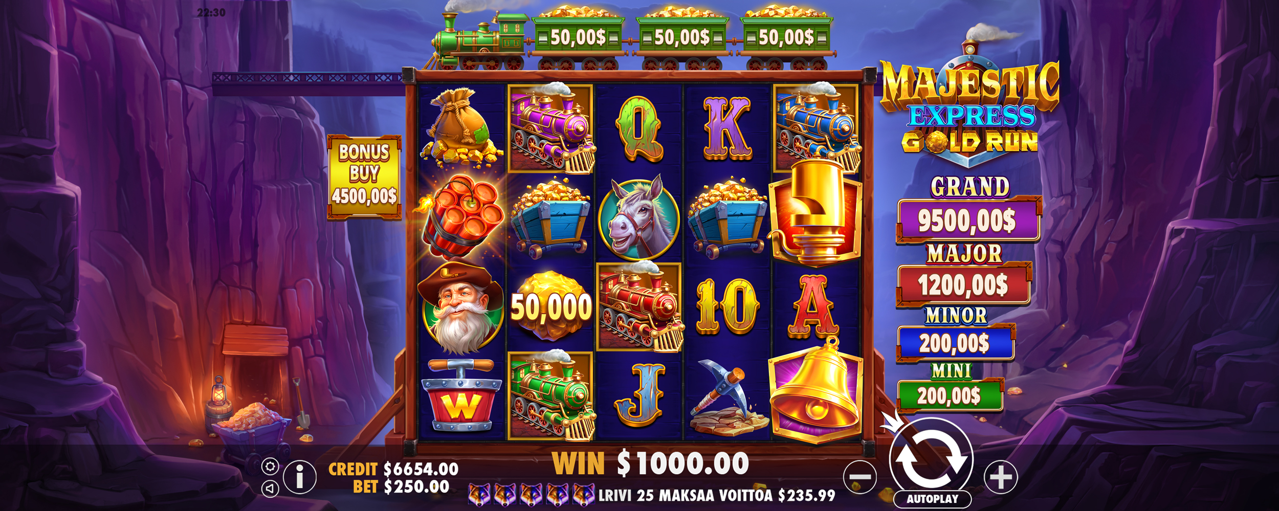 Majestic Express - Gold Run - screenshot with slot description 5